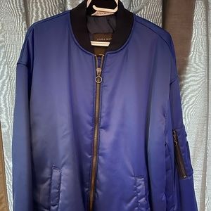 Mens Blue Bomber Jacket
